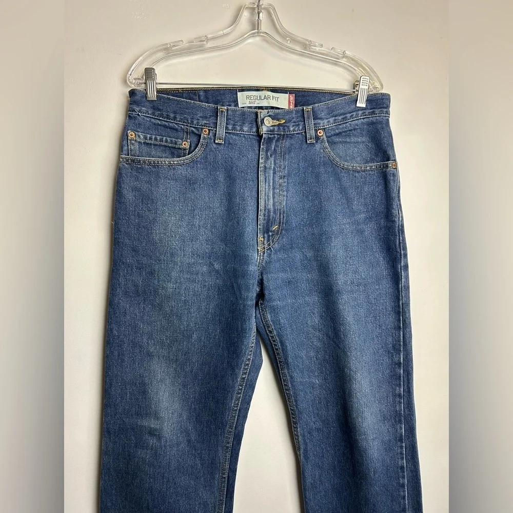 VTG Levi’s 505 Jeans Men’s 34X32 Regular Fit Denim Blue Work‎ Casual Durable